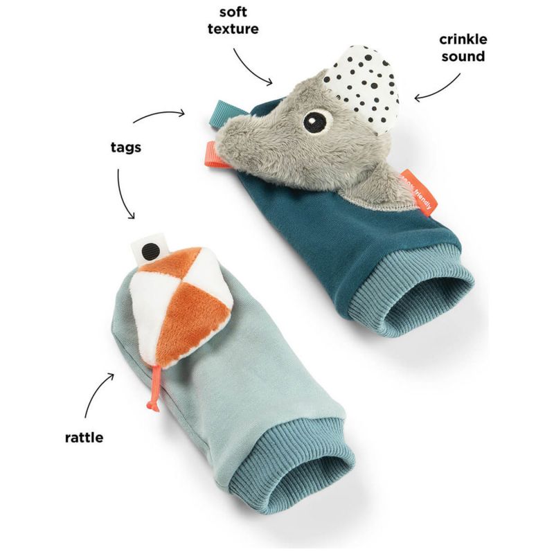 Chaussettes à hochet Playground Bleu Done by Deer Produit 4