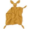 Doudou plat attache sucette Bunny ocre golden (40 cm) - Bemini