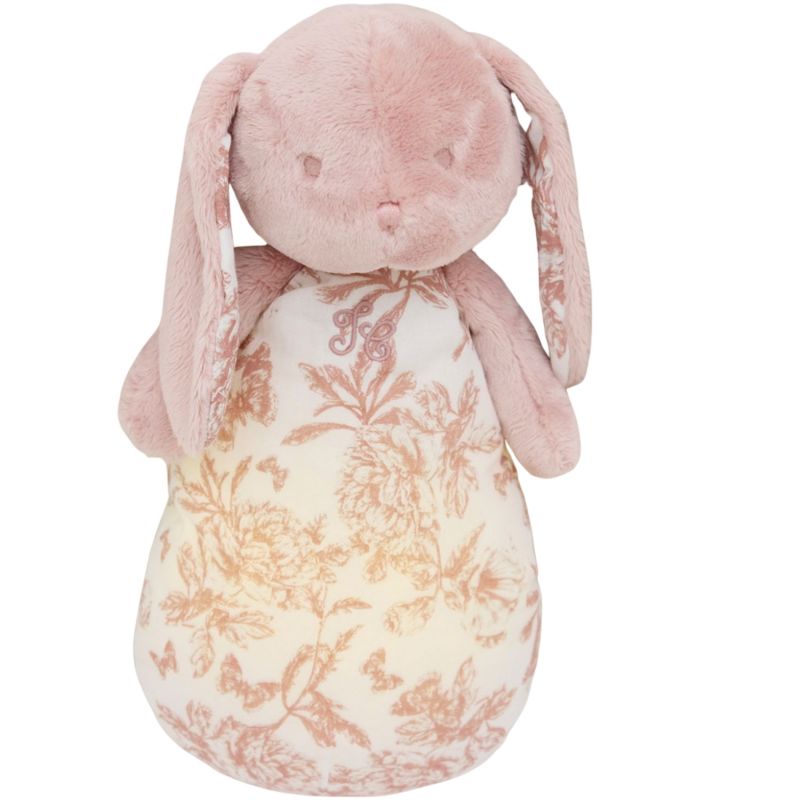 Peluche bruit blanc lapin Toile de Jouy rose Tartine et Chocolat Produit 1