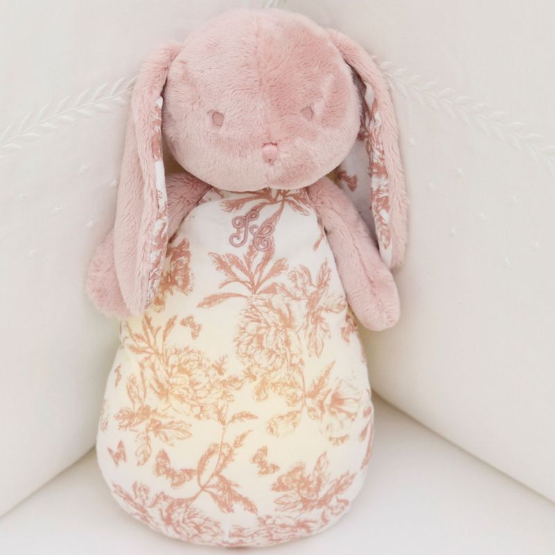 Peluche bruit blanc lapin Toile de Jouy rose Tartine et Chocolat Ambiance 3