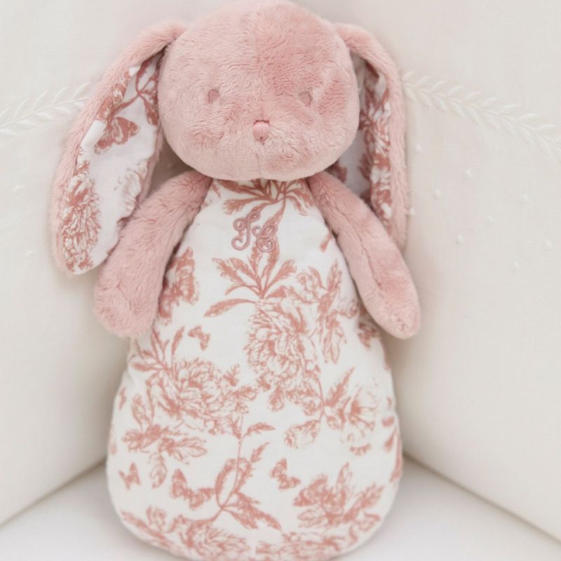 Peluche bruit blanc lapin Toile de Jouy rose Tartine et Chocolat Ambiance 5