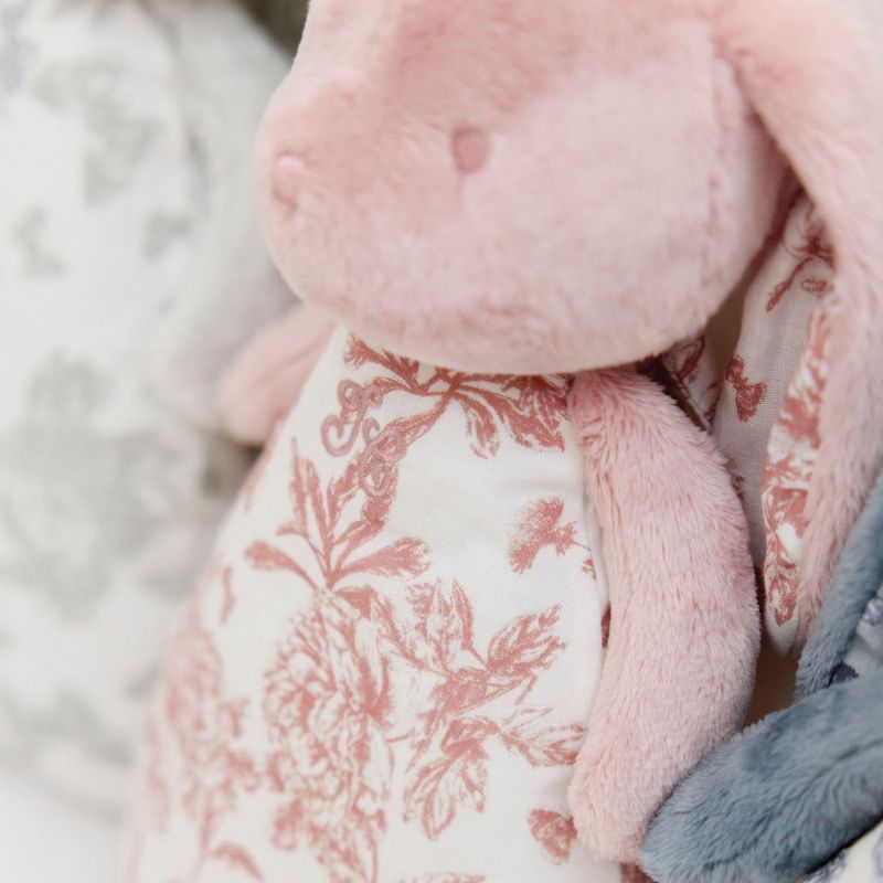 Peluche bruit blanc lapin Toile de Jouy rose Tartine et Chocolat Ambiance 7