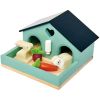 Set lapin et cohon d'inde + cabane - Tender Leaf