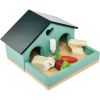 Set lapin et cochon d'inde + cabane  par Tender Leaf