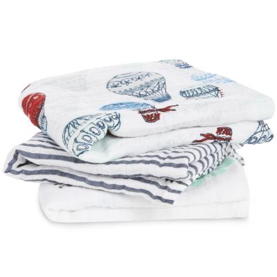 Lot de 3 langes classiques Dream ride (70 x 70 cm) aden + anais