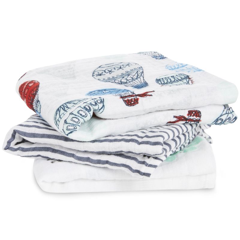 Lot de 3 langes classiques Dream ride (70 x 70 cm) aden + anais