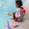 Poncho de plage Lavande (60 x 60 cm) Quut Ambiance 2