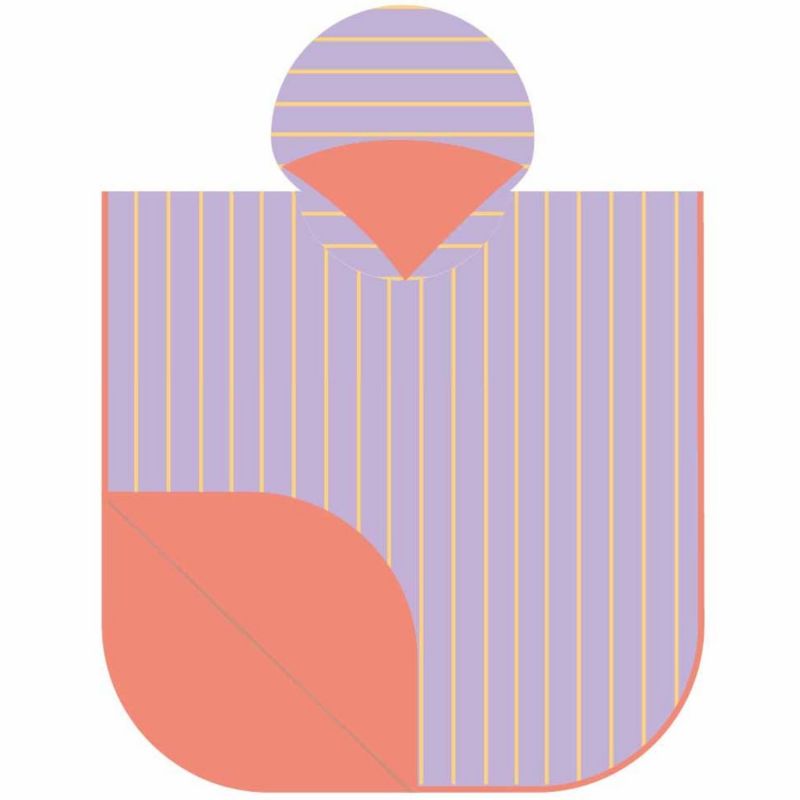 Poncho de plage Lavande (60 x 60 cm) Quut Produit 1