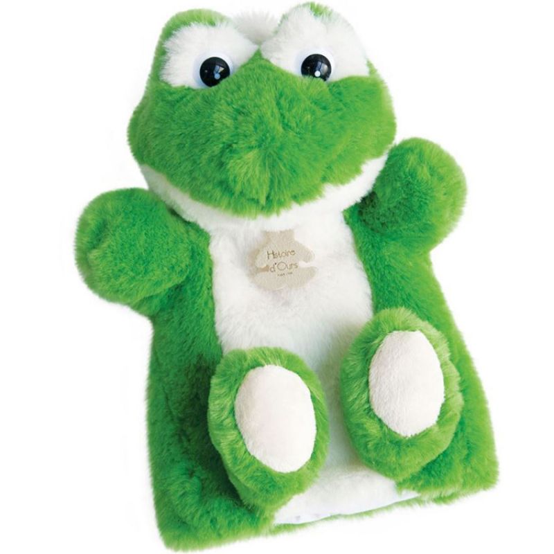 Doudou marionnette Grenouille Histoire d'Ours