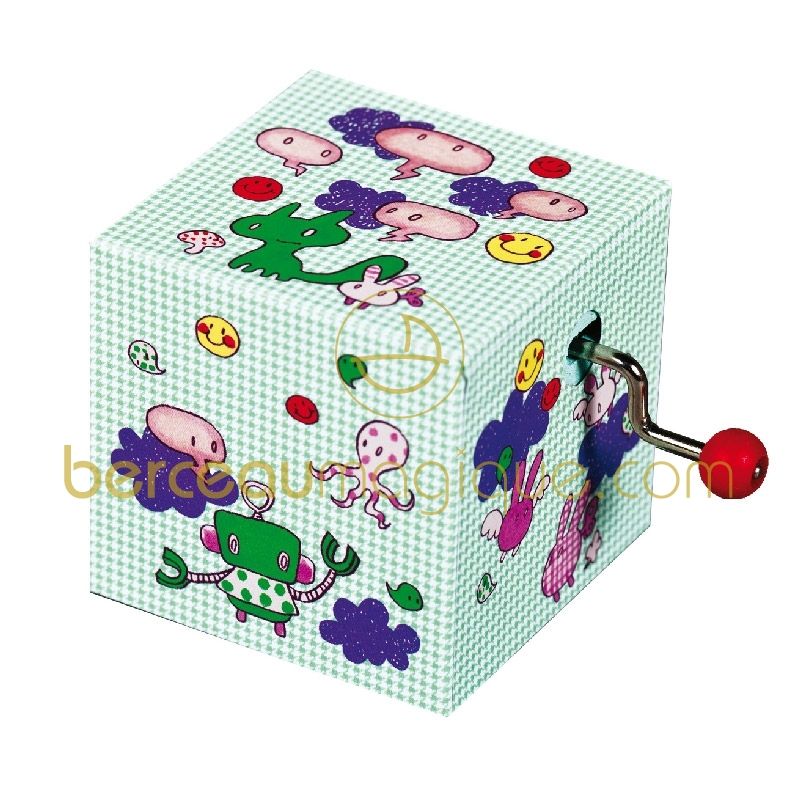 Cube manivelle Bubble vert Trousselier