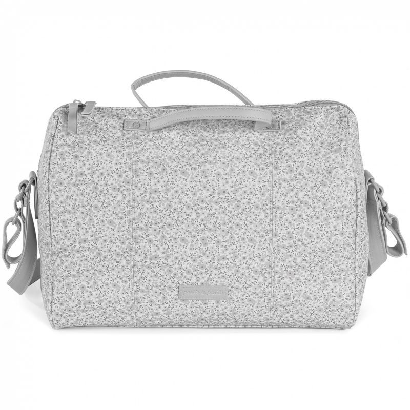 Sac à langer à anses Flower mellow gris Pasito a pasito