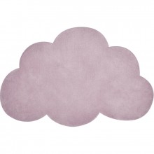 Tapis coton nuage mauve (64 x 100 cm)  par Lilipinso