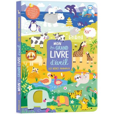 Mon très grand livre d'éveil Les bébés animaux - Reconditionné Auzou Editions