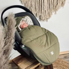 Chancelière bébé jersey Hooded olive green