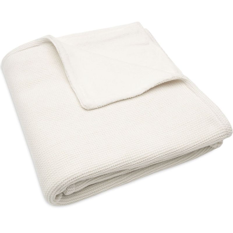 Couverture en tricot Basic Knit Ivory (100 x 150 cm) Jollein