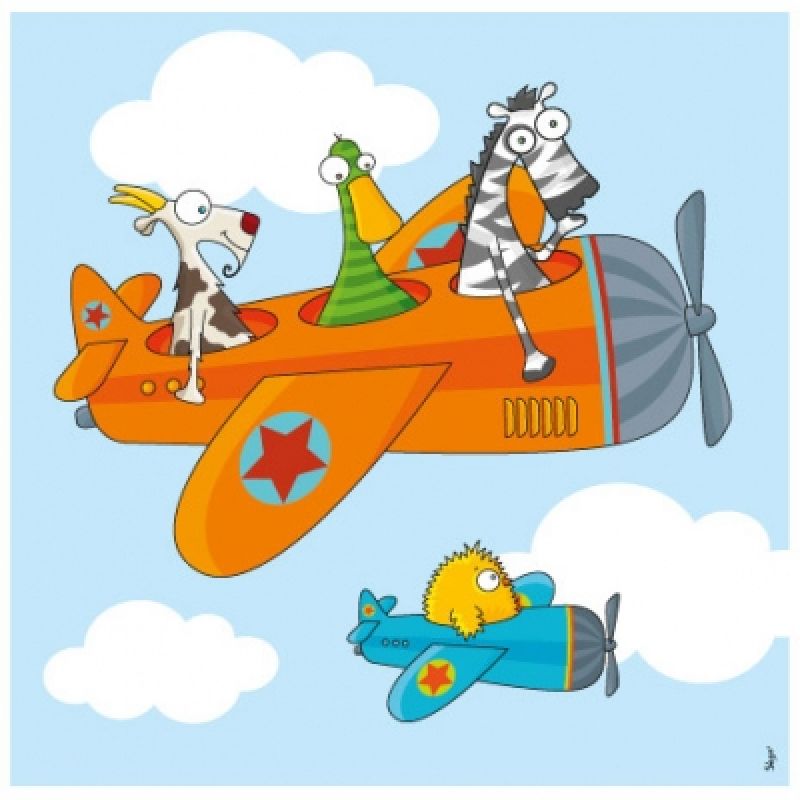 Tableau ça plane (20 x 20 cm) Série-Golo