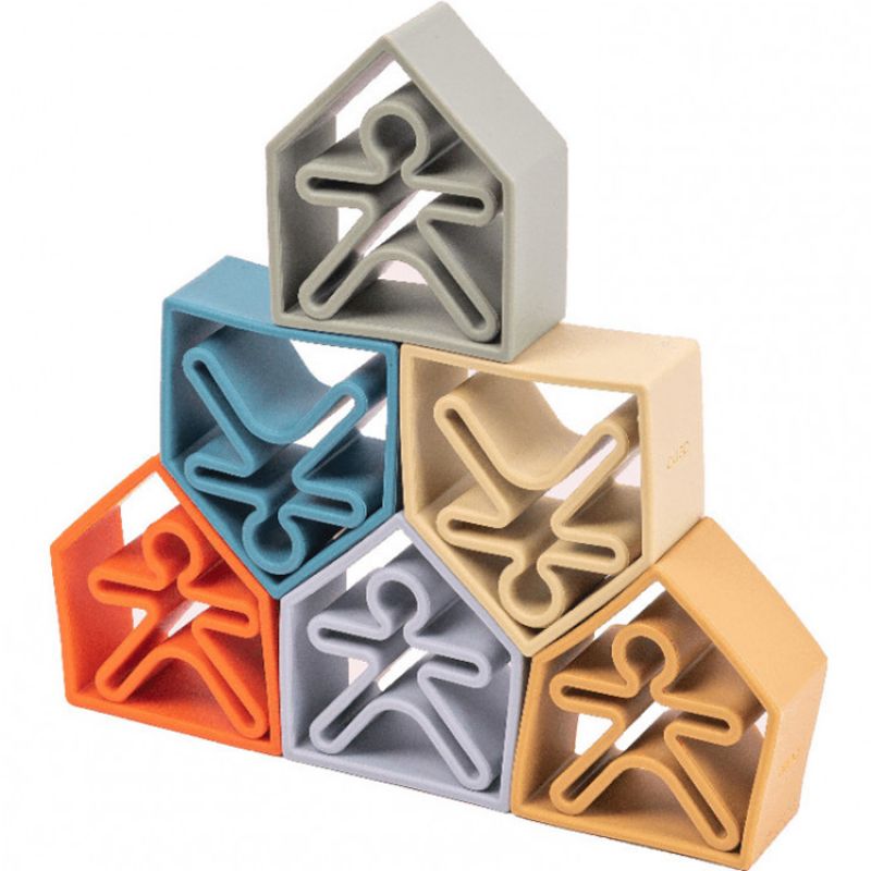 Lot de 6 personnages + 6 maisons Nature Dëna