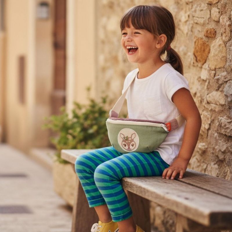 Sac banane enfant Tchikis 3 Mme Faon (personnalisable) L'oiseau bateau Ambiance 2