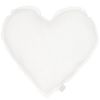 Coussin Coeur en lin Blanc (28 cm) - Cotton&Sweets