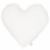 Variation Blanc du produit Coussin Coeur en lin Blanc (28 cm) de la marque Cotton&Sweets