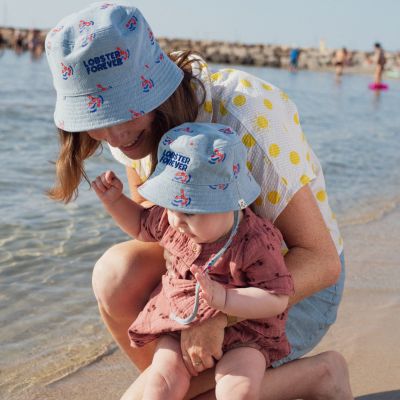 Bob enfant réversible Lobster Forever Denim (1-2 ans)