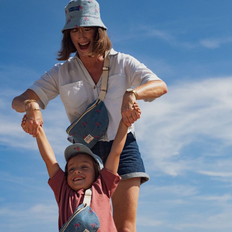 Bob enfant réversible Lobster Forever Denim (1-2 ans) Chamaye Ambiance 8