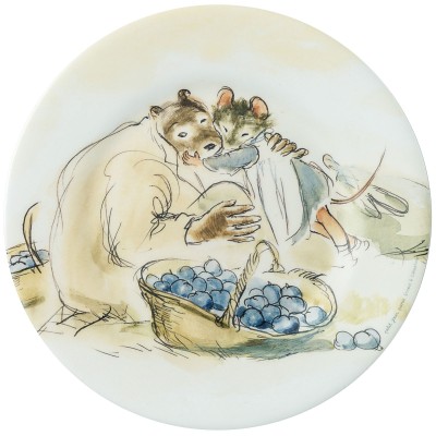Assiette Ernest et Célestine jardinent Petit Jour Paris