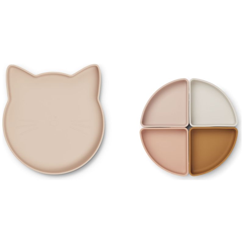 Assiette à compartiments Arne Cat Rose Multi Mix Liewood Produit 3