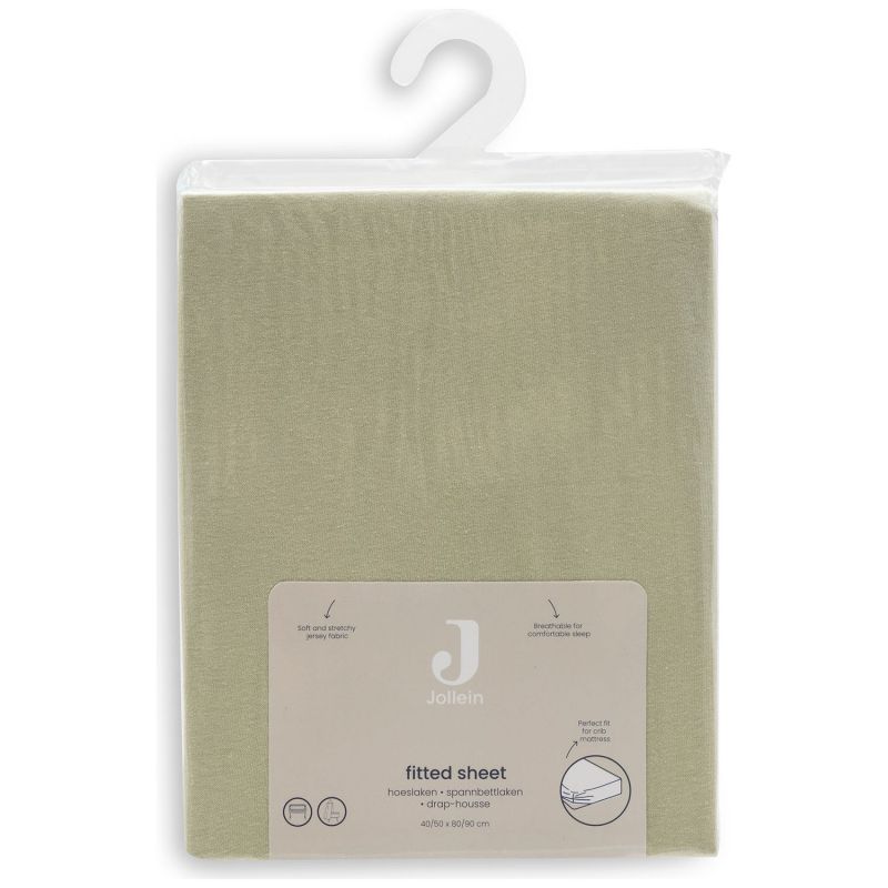 Drap housse en jersey Soft Matcha (40 x 80 cm) Jollein Packaging 4