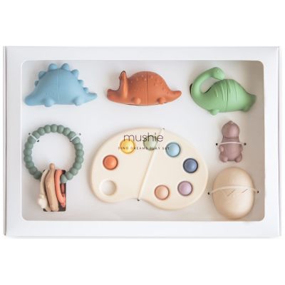 Coffret jeux d'éveil Dino Dreams (6 pièces) Mushie