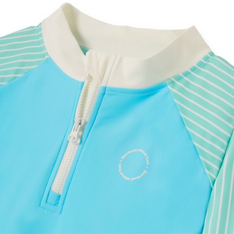 Tee-shirt anti-UV Bleu Rayures (4-6 ans) KI et LA Produit 4