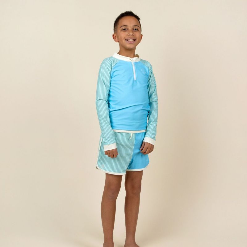 Tee-shirt anti-UV Bleu Rayures (4-6 ans) KI et LA Ambiance 6