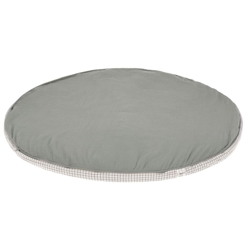 Coussin de sol en mousseline vert Lässig
