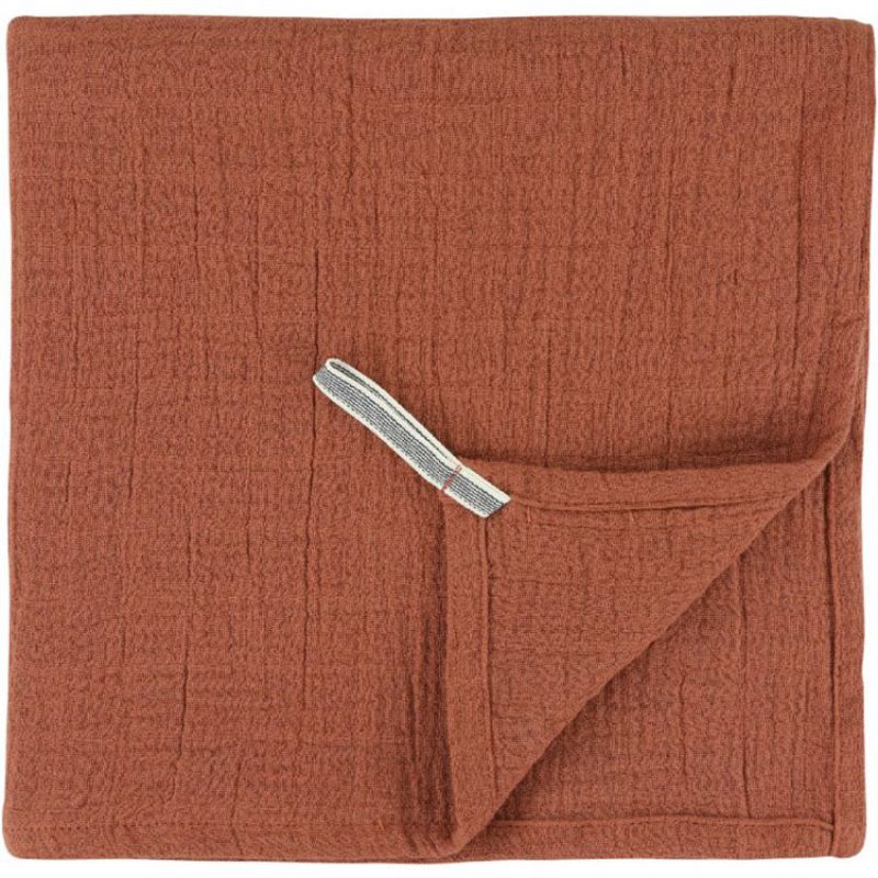 Lot de 2 langes en mousseline de coton Bliss Rust (110 x 110 cm) Trixie