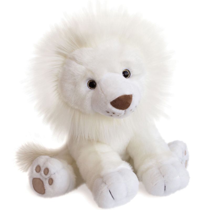 Peluche Lion des neiges (40 cm) Histoire d'Ours