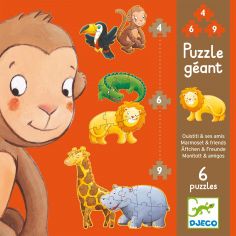 Set de puzzle Ouistiti et ses amis (38 pièces) - Djeco