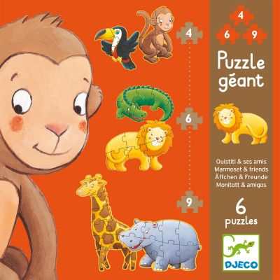 Set de puzzle Ouistiti et ses amis (38 pièces) Djeco