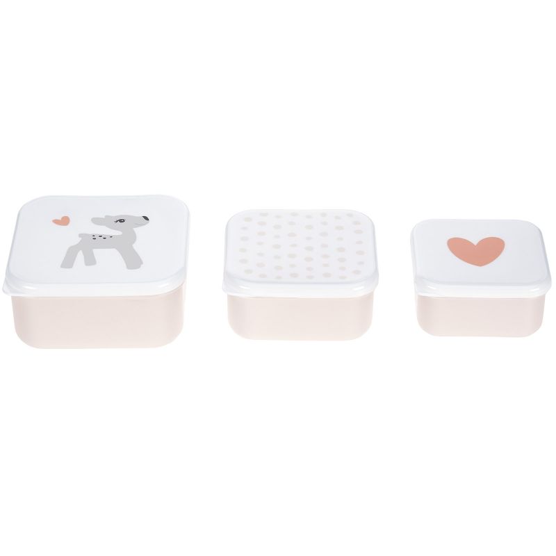 Lot de 3 boîtes à goûter Lela rose clair Lässig