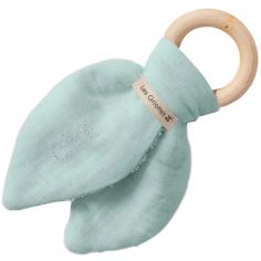 Anneau de dentition en bois Vert amande (personnalisable) - Les Griottes