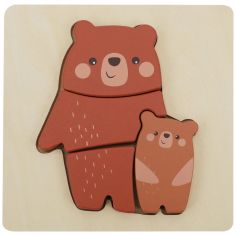 Puzzle en bois Ours (4 pièces) - Sapin Malin