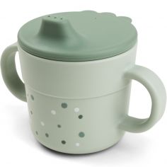 Tasse d'apprentissage Happy dots Vert - Done by Deer