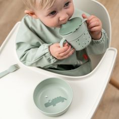 Tasse d'apprentissage Happy dots Vert