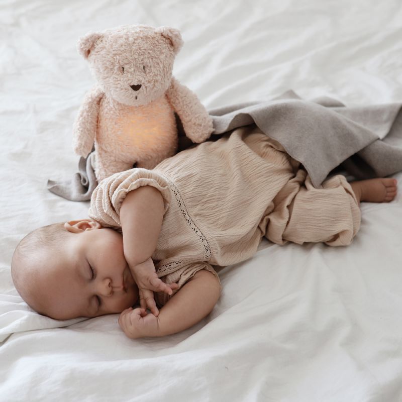 Peluche veilleuse Ours rose 2.0 Moonie Ambiance 2