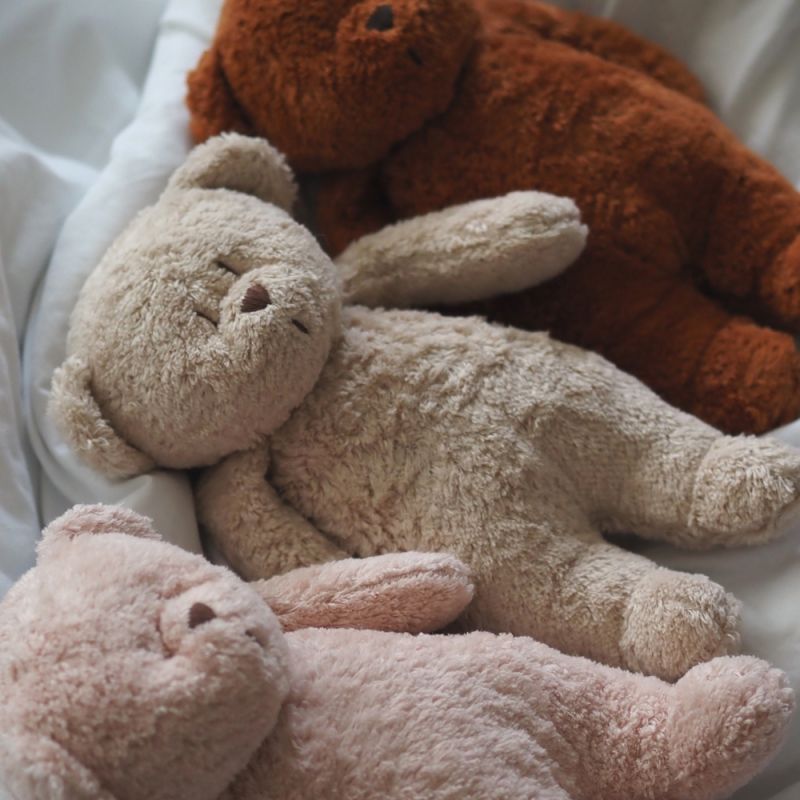 Peluche veilleuse Ours rose 2.0 Moonie Ambiance 3