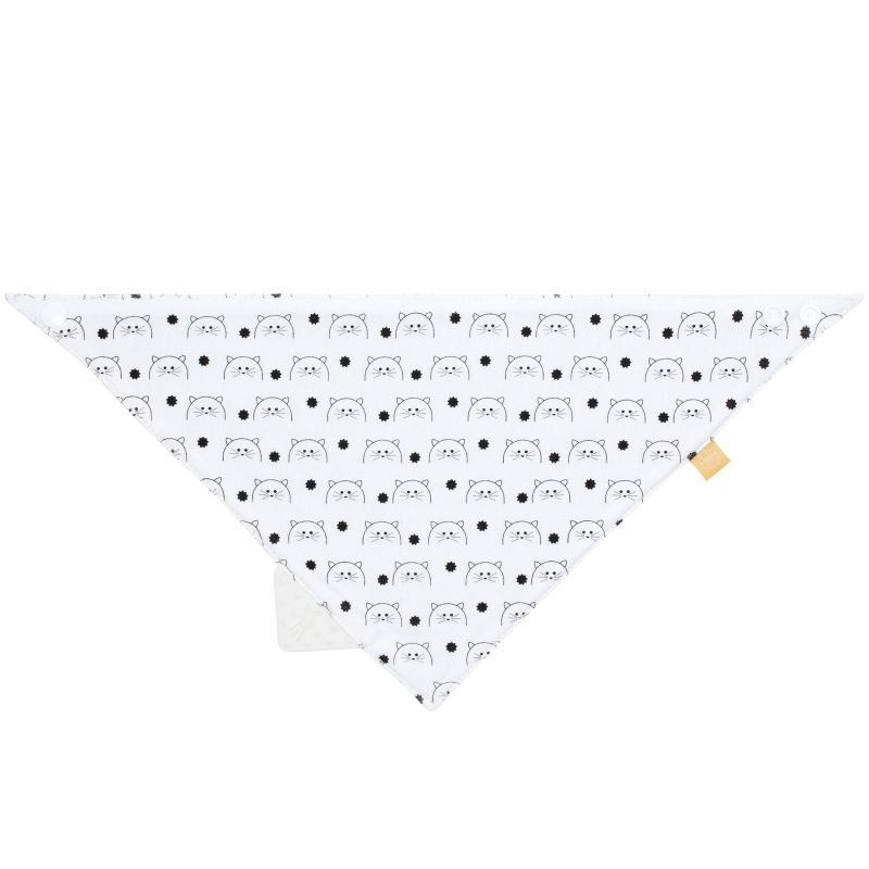 Bavoir bandana avec élément de dentition Little Chums chat Lässig