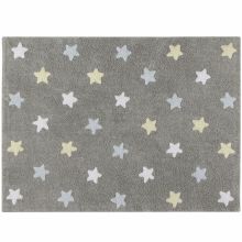 Tapis Estrellas gris bleu (120 x 160 cm)  par Lorena Canals