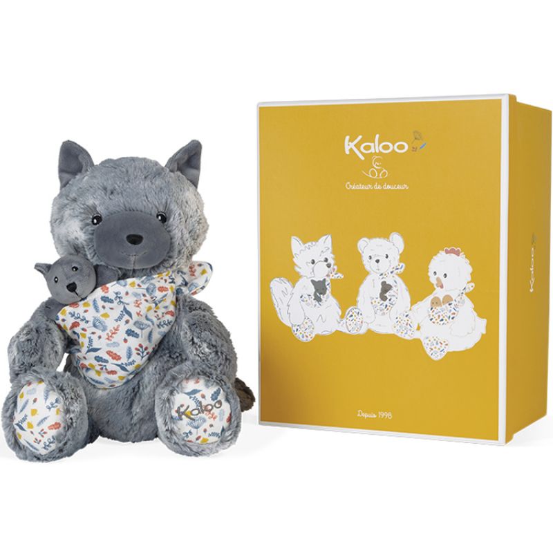 Coffret peluche Maman louve Louise Linoo (36 cm) Kaloo
