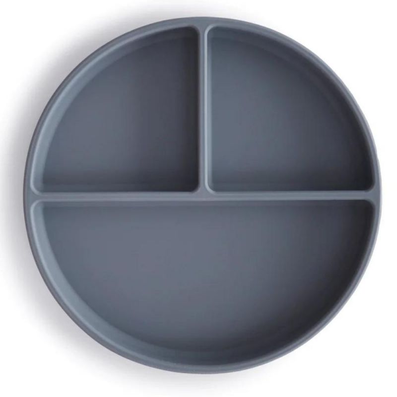 Assiette à compartiments en silicone avec ventouse Tradewinds Mushie