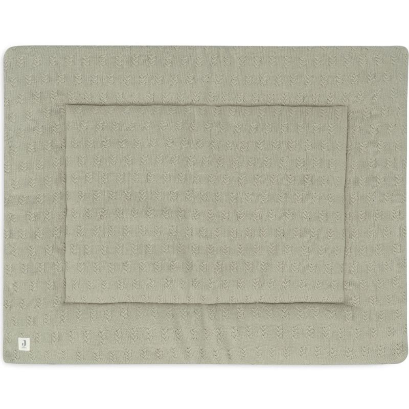 Tapis de jeu Grain Knit Olive Green (75 x 95 cm) Jollein