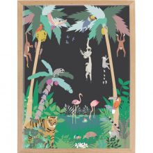 Affiche encadrée Jungle (30 x 40 cm)  par Mimi'lou